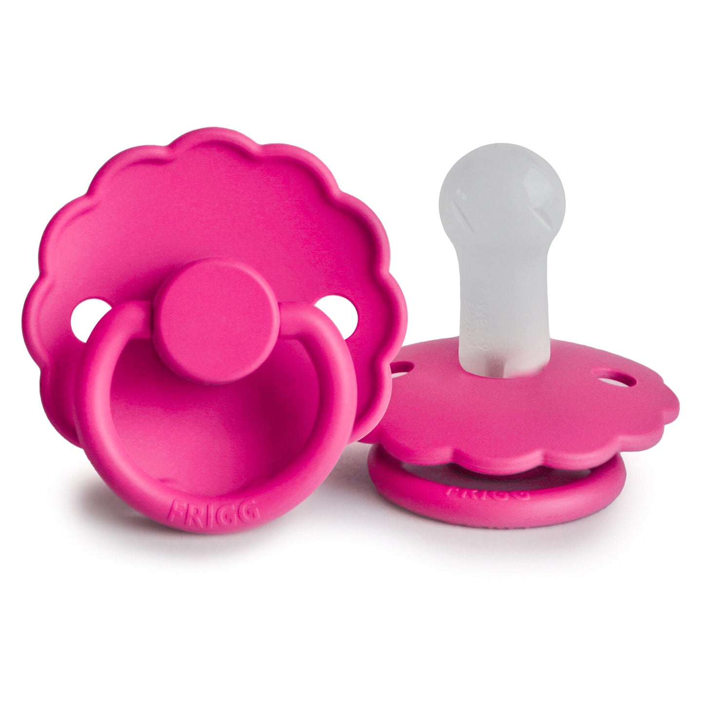 Daisy Silicone Baby Pacifier Fuchsia