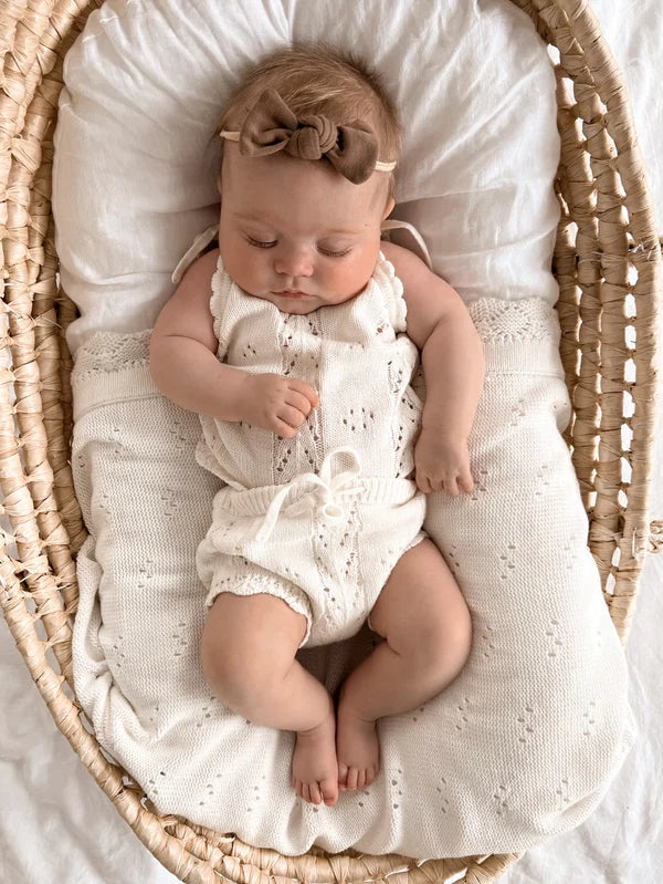 Pointelle Knit Set - Milk