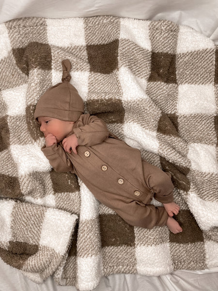 Jumpsuit & Bow or Beanie