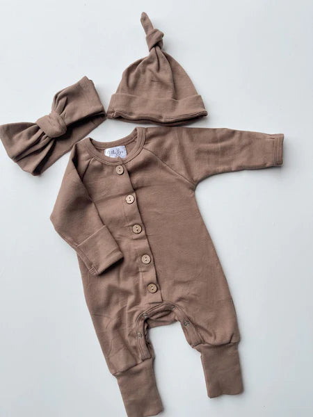 Jumpsuit & Bow or Beanie