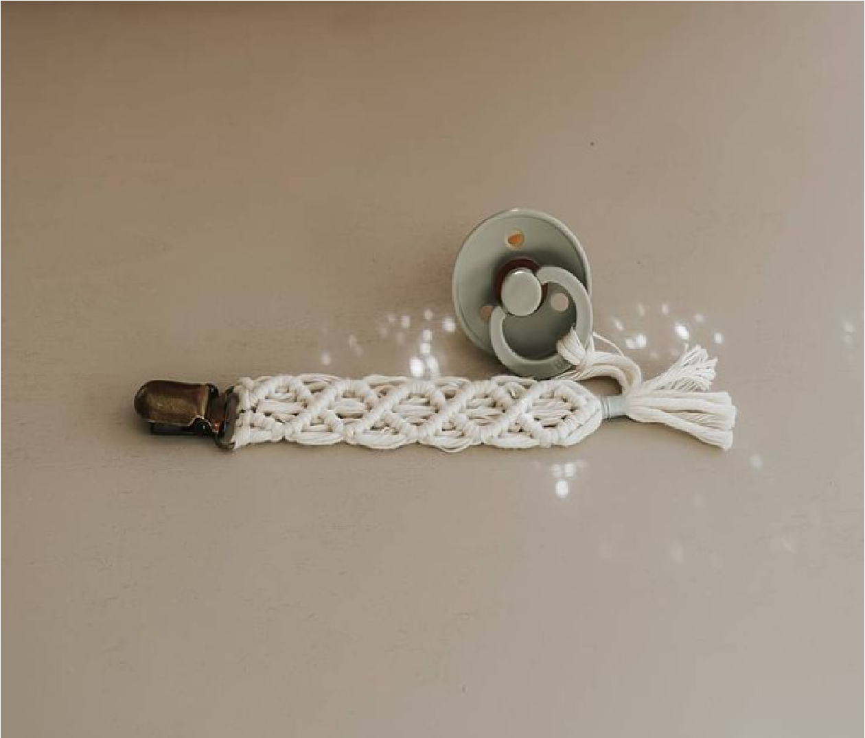 Macramé Pacifier Clips