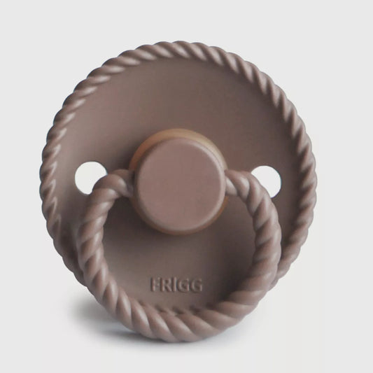 FRIGG Rope Latex Baby Pacifier  Sepia