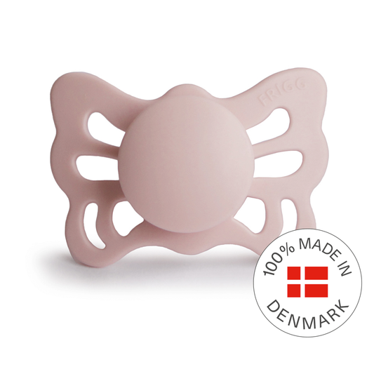 Butterfly Anatomical Silicone Baby Pacifier Blush