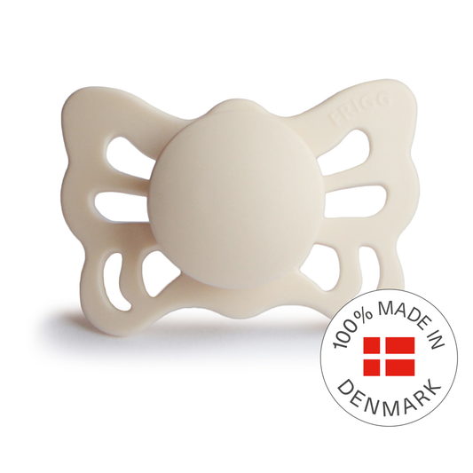 FRIGG Butterfly Anatomical Silicone Baby Pacifier Cream