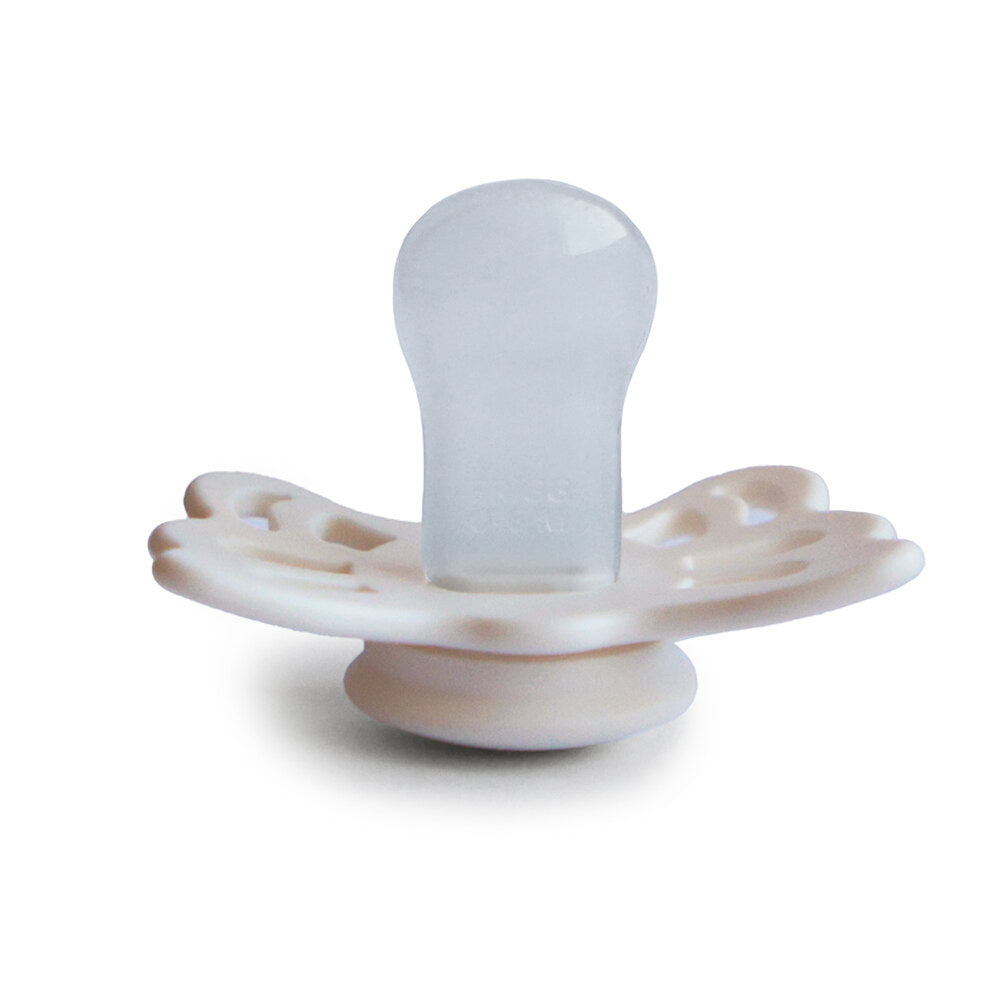 FRIGG Butterfly Anatomical Silicone Baby Pacifier Cream