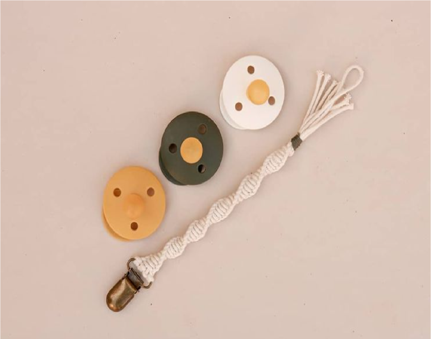 Macramé Pacifier Clips